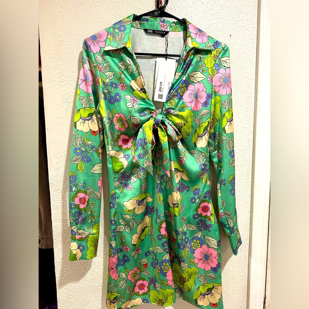 Zara New floral dress with tags